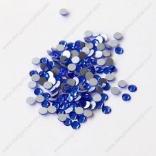 Round glass flat back non hotfix rhinestones for clothes decoration
